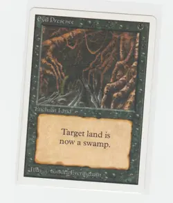 Magic the Gathering ~ MTG ~ 1x Evil Presence ~ Unlimited ~ LP - Image 1