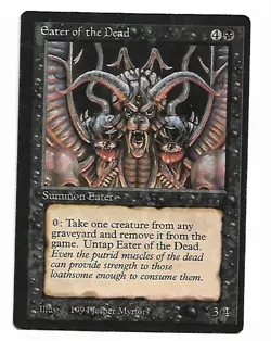 Magic the Gathering ~ MTG ~ 1x Eater of the Dead ~ LP ~ THE DARK - Image 1