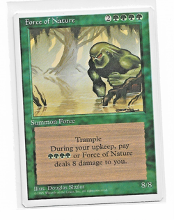 Magic the Gathering ~ MTG ~ 1x Force of Nature ~ Fourth Edition ~ 4Ed ~ LP - Image 1