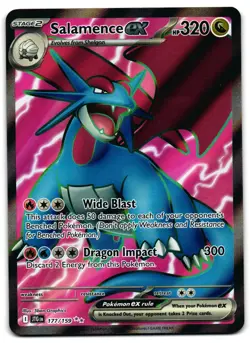 Salamence ex 177/159 - Journey Together Ultra Rare Pokemon TCG - LP Card - Image 1