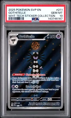 PSA 10 GOTHITELLE 211 BLACK STAR PROMO WHITE FLARE STICKER COLLECTION POKEMON 😍 - Image 1