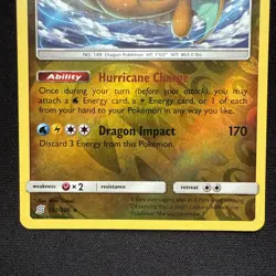 Dragonite 151/236 Reverse Holo Unified Minds Pokemon Card NM - Image 3