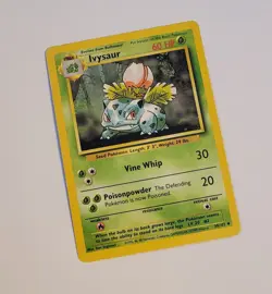 Pokemon Ivysaur 30/102 Base Set Unlimited TCG Card Uncommon 1999 WotC Wizards - Image 1
