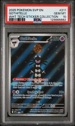 2025 POKEMON SVP EN-SV BLACK STAR PROMO #211 GOTHITELLE PSA 10 - Image 1