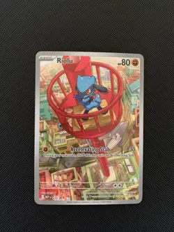Pokemon Riolu Full Art Promo Holo 010 Me: Mega Evolution Promo 80 HP Card - Image 1