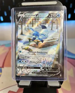 Glaceon v Evolving Skies Card 175/203 Pokemon TCG Sword & Shield Alt Art NM - Image 1