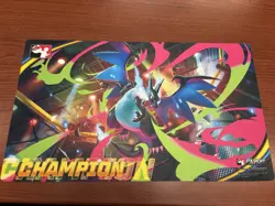 Mega Charizard Ex Champion Playmat Pokemon League Cup May - Image 1