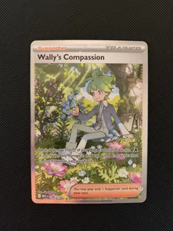 Pokemon Wally's Compassion Trainer Special Illustration Rare 186/132 Me01 Holo - Image 1