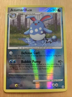2007 Pokemon, Diamond & Pearl, #18/130 Azumarill Lv. 35, Reverse Holo Rare - Image 1