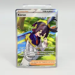 Pokemon TCG Kieran 206/167 Twilight Masquerade Full Art Trainer NM - Image 1