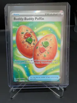 Buddy-Buddy Poffin 167/132 Mega Evolution - Full Art Secret Rare Pokemon NM - Image 1