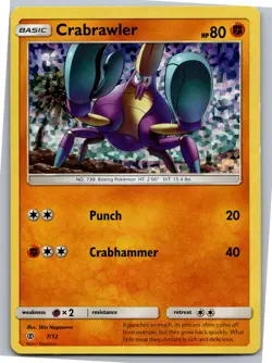 Crabrawler - 7/12 - McDonald's Promos 2017 007/012 - Promo - NM Pokemon TCG - Image 1