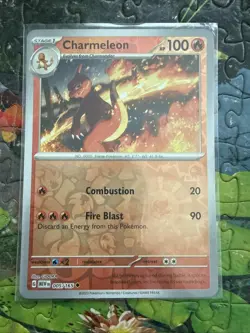 Pokemon TCG Charmeleon Scarlet & Violet-151 005/165 Reverse Holo Uncommon - Image 1