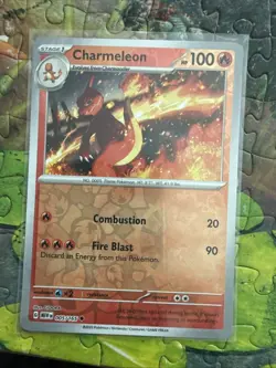 Pokemon TCG Charmeleon Scarlet & Violet-151 005/165 Reverse Holo Uncommon - Image 3