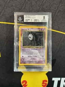 2001 Pokemon Neo Discovery Unown A Holo 14/75 Pokemon Graded PSA 💎BGS 8 NM💎 - Image 1