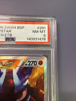 2023 POKEMON SWSH BLACK STAR PROMO #291 FULL ART/LUCARIO VSTAR PSA 8 - Image 3