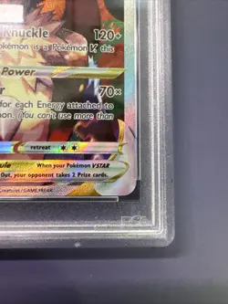 2023 POKEMON SWSH BLACK STAR PROMO #291 FULL ART/LUCARIO VSTAR PSA 8 - Image 4