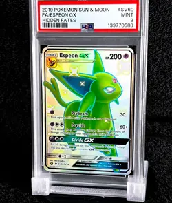 2019 ESPEON GX • PSA 9 • HIDDEN FATES • SHINY VAULT • FULL ART • SV60 • POKEMON - Image 1