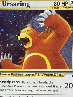 Pokemon TCG Ursaring 15/75 Neo Discovery Unlimited Holo Rare Vintage 2001 - Image 2