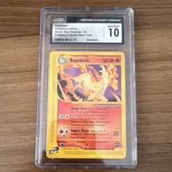 Pokemon Rapidash Black Star Promo CGC Gem Mint 10 51/53 Pokemon Center NY 2002 - Image 1
