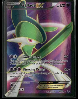 2015 Pokemon Roaring Skies Gallade EX #99/108 Holo Full Art LP - Image 1