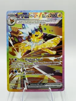 Jolteon ex Pokemon SV: Prismatic Evolutions 153/131 Special Illustration Rare NM - Image 1