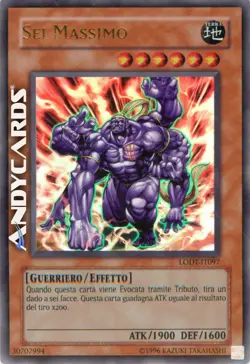 Exc • SEI MASSIMO • (Maximum Six) • Ultra R • LODT IT097 • Unl • Yugioh! - Image 1