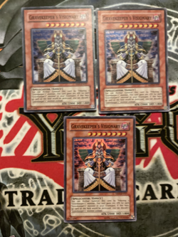Yu-Gi-Oh! 3x Gravekeeper's Visionary #ABPF-EN027 LP - Image 1