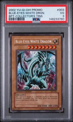 PSA Graded Yu-Gi-Oh Card Lot of 3- Gilford, Dark Magician, Blue Eyes! - Image 2