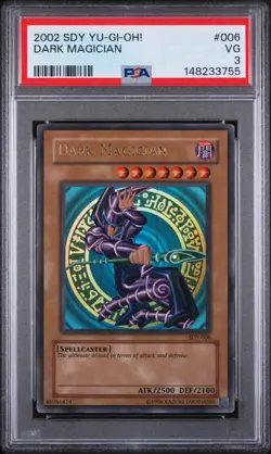PSA Graded Yu-Gi-Oh Card Lot of 3- Gilford, Dark Magician, Blue Eyes! - Image 3