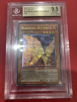 YuGiOh Blazewing Butterfly Ultimate Rare 1st Edition BGS 9.5 TAEV - Image 1