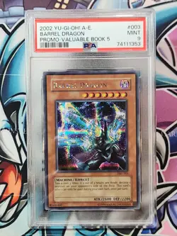 YUGIOH Barrel Dragon VB5-003 Secret Rare Asian English PROMO PSA 9 - Image 1