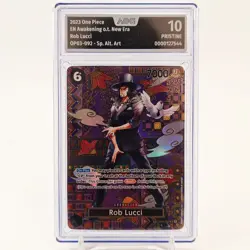 One Piece Rob Lucci Alt. Art Rob Lucci OP03-092 SP Alt. Art AOG 10 PRESTINE - Image 2