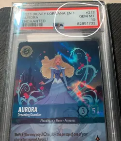 2023 Disney Lorcana Enchanted EN 1 Aurora PSA 10 213/204 First Chapter - Image 3
