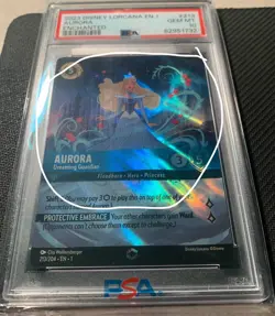 2023 Disney Lorcana Enchanted EN 1 Aurora PSA 10 213/204 First Chapter - Image 4