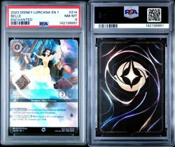 2023 DISNEY LORCANA EN 1-THE FIRST CHAPTER ENCHANTED #214 BELLE PSA 8 - Image 3