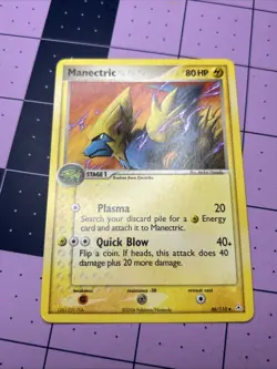 Pokemon TCG Manectric Holon Phantoms Card 46/110 Regular LP - Image 1