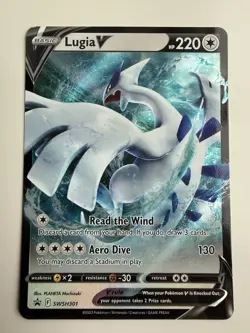 2019 Pokemon Sword & Shield Lugia V SWSH301 NM - Image 1