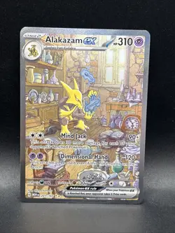 Pokemon Alakazam ex 201/165 Scarlet & Violet 151 Special Illustration Rare - Image 1