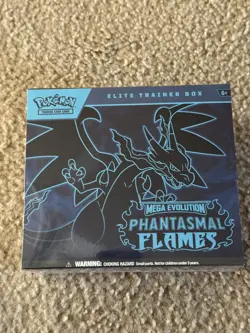 Pokemon Mega Evolution Phantasmal Flames Elite Trainer box ETB Factory Sealed - Image 1