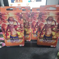 lot of 4 One Piece Card Game Treasure Boosters Set Box Factory Sealed - Image 1