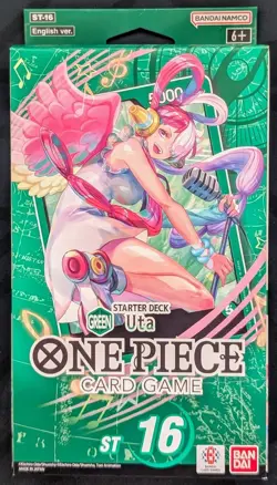 ONE PIECE TCG: Uta (Green) Starter Deck (ST-16) **NO PRB PACK* - Image 1