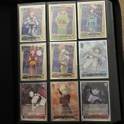 Weiss Schwarz SR, RRR Lot Card Binder 50+ Cards! - Image 1