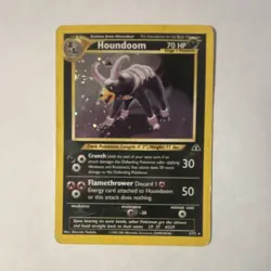 Pokemon Houndoom 70 HP Holo Rare Neo Discovery 4/75 English 2001 Card Stock - Image 1