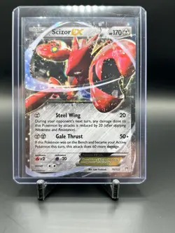 Pokemon TCG Scizor EX Holo Rare Breakpoint 76/122 Basic 170 HP Card - Image 1