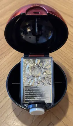 Pokemon Pokeball Poliwhirl BK Ball Gold Plated Trading Card Limited Edition 1999 - Image 1