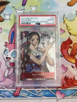 One Piece 2023 Nico Robin ST01-008 Premium Card Collection 25th Ed GEM MT PSA 10 - Image 1
