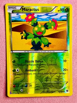 Maractus | 11/135 | Plasma Storm | 2013 Pokemon Card Reverse Holo | LP - Image 1