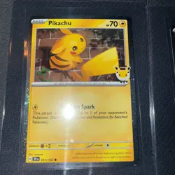 9x Pikachu 051/162 30th Anniversary Pokemon Promo Card - Image 2
