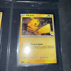 9x Pikachu 051/162 30th Anniversary Pokemon Promo Card - Image 5